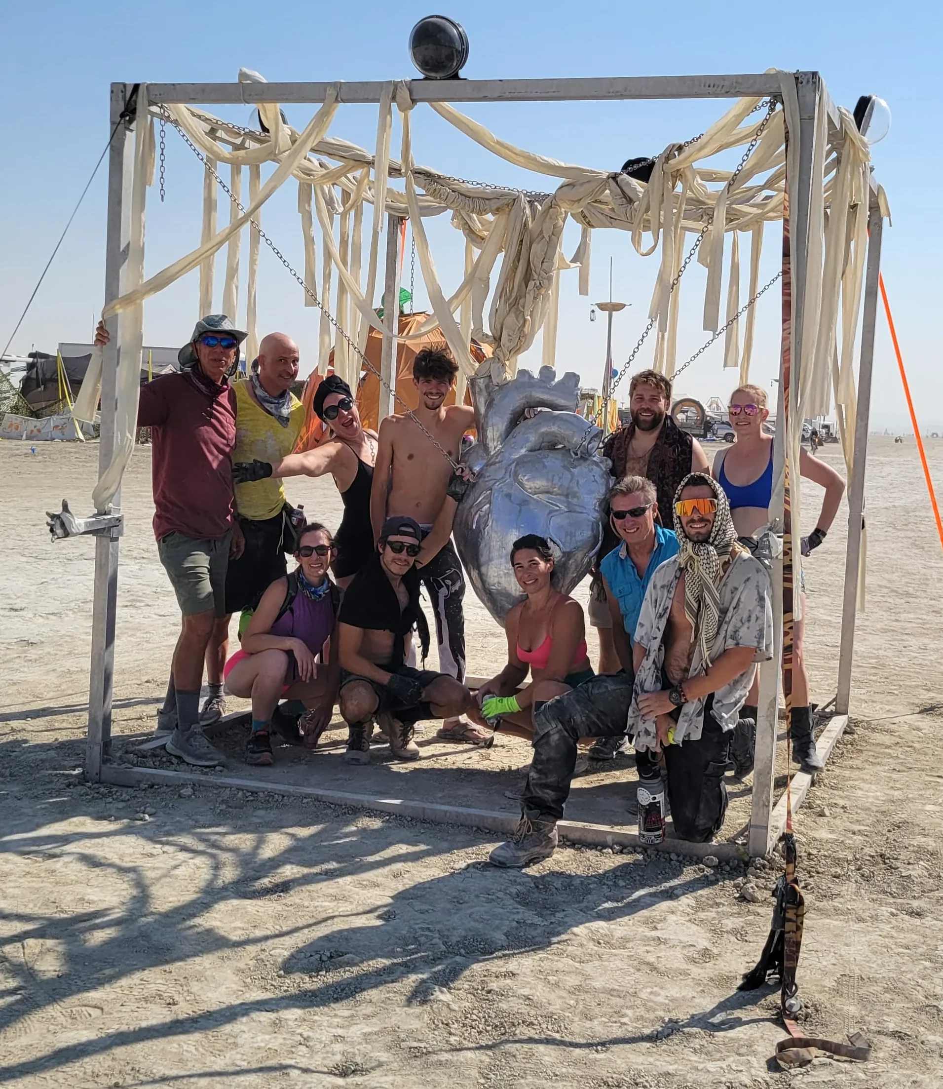 Nebula group heart installation