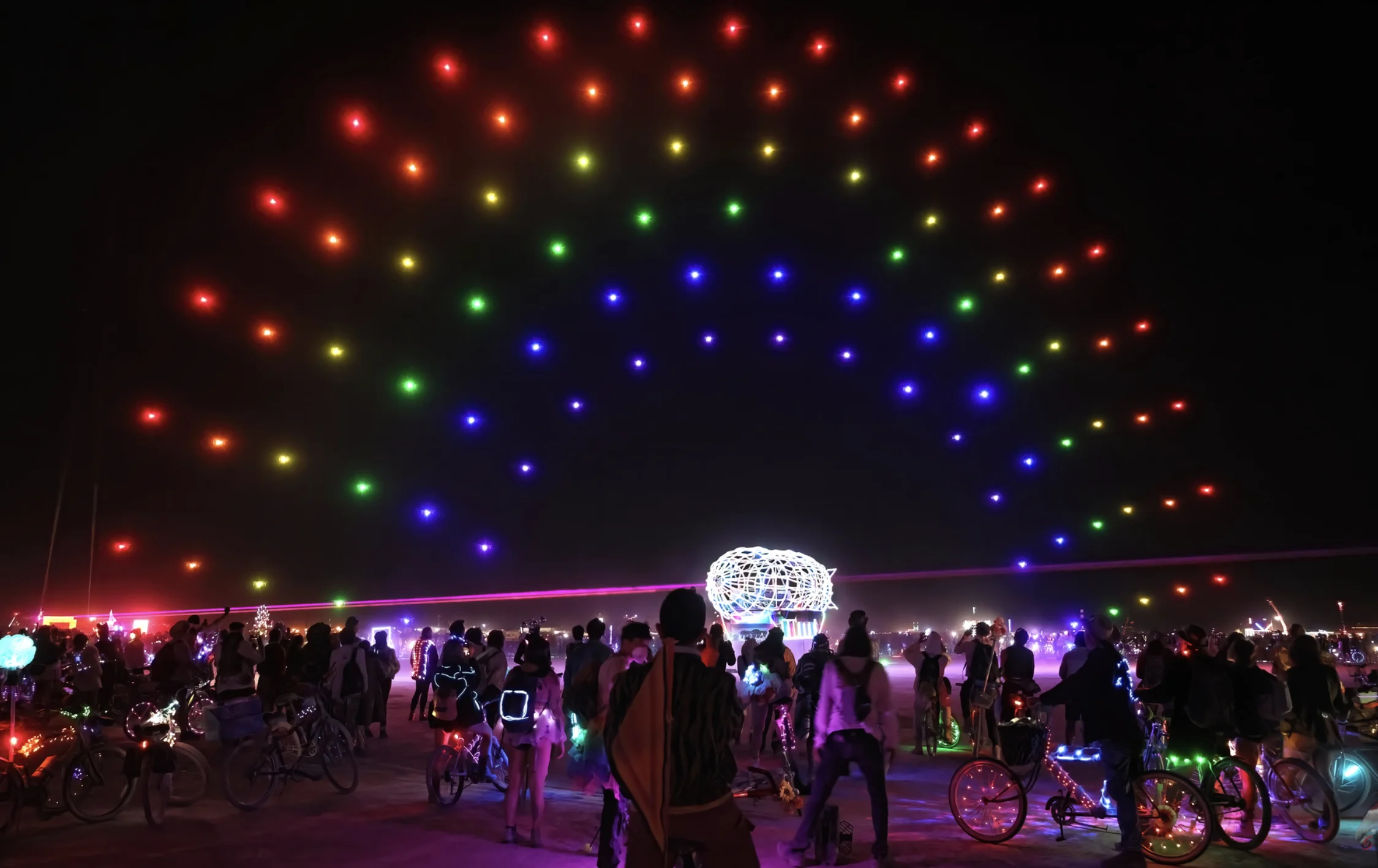 Auras over Zeppelin projection image