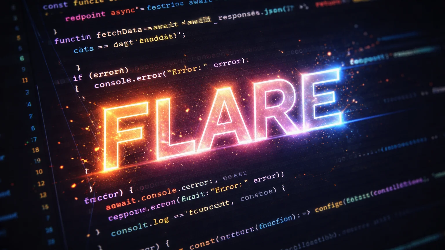 Flare software interface